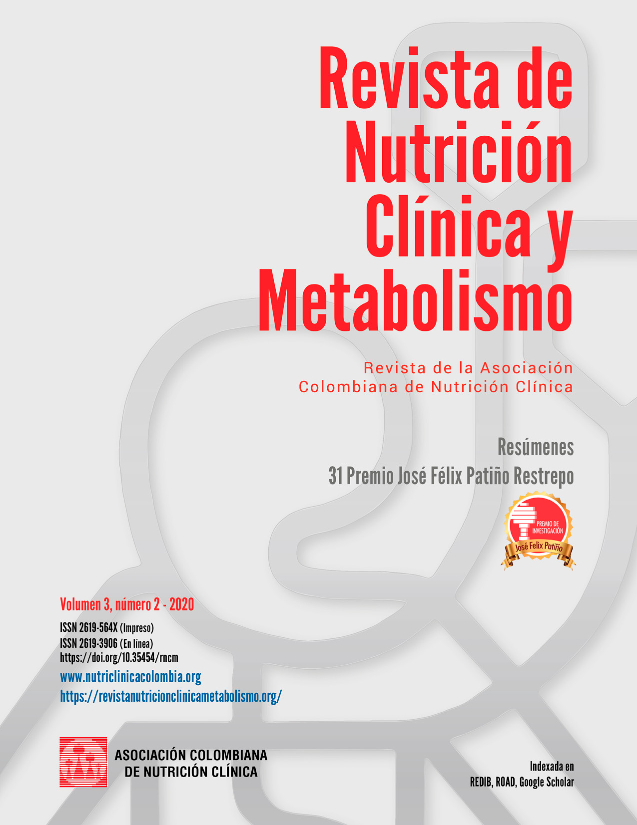 Vista de Revista completa Vol 3 N 2  Revista de Nutrición Clínica y  Metabolismo