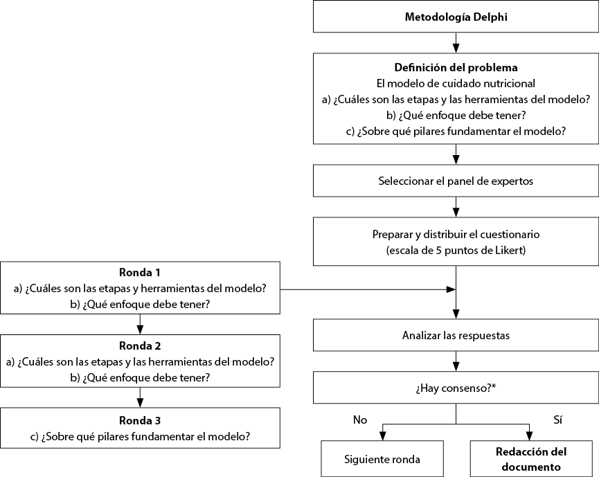 Vista de Modelo de proceso de cuidado nutricional: consenso para  Latinoamérica | Revista de Nutrición Clínica y Metabolismo