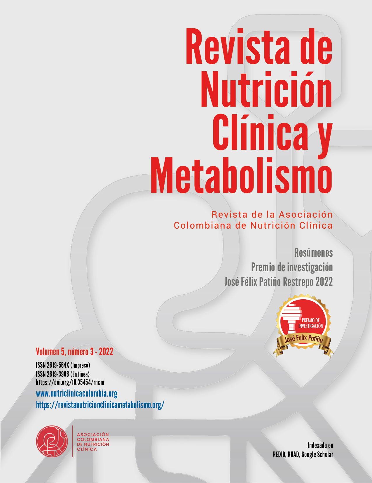 Vista de Revista completa Vol 5 N 3 Revista de Nutrición Clínica  