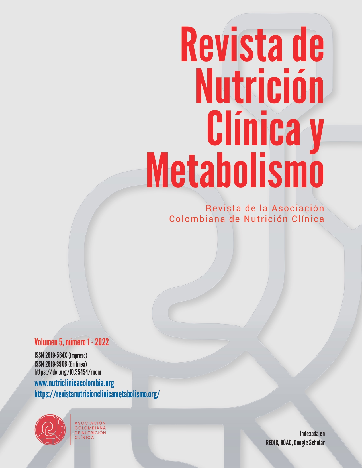 					Visualizar v. 5 n. 1 (2022): Revista de Nutrição Clínica e Metabolismo: Janeiro-Março
				