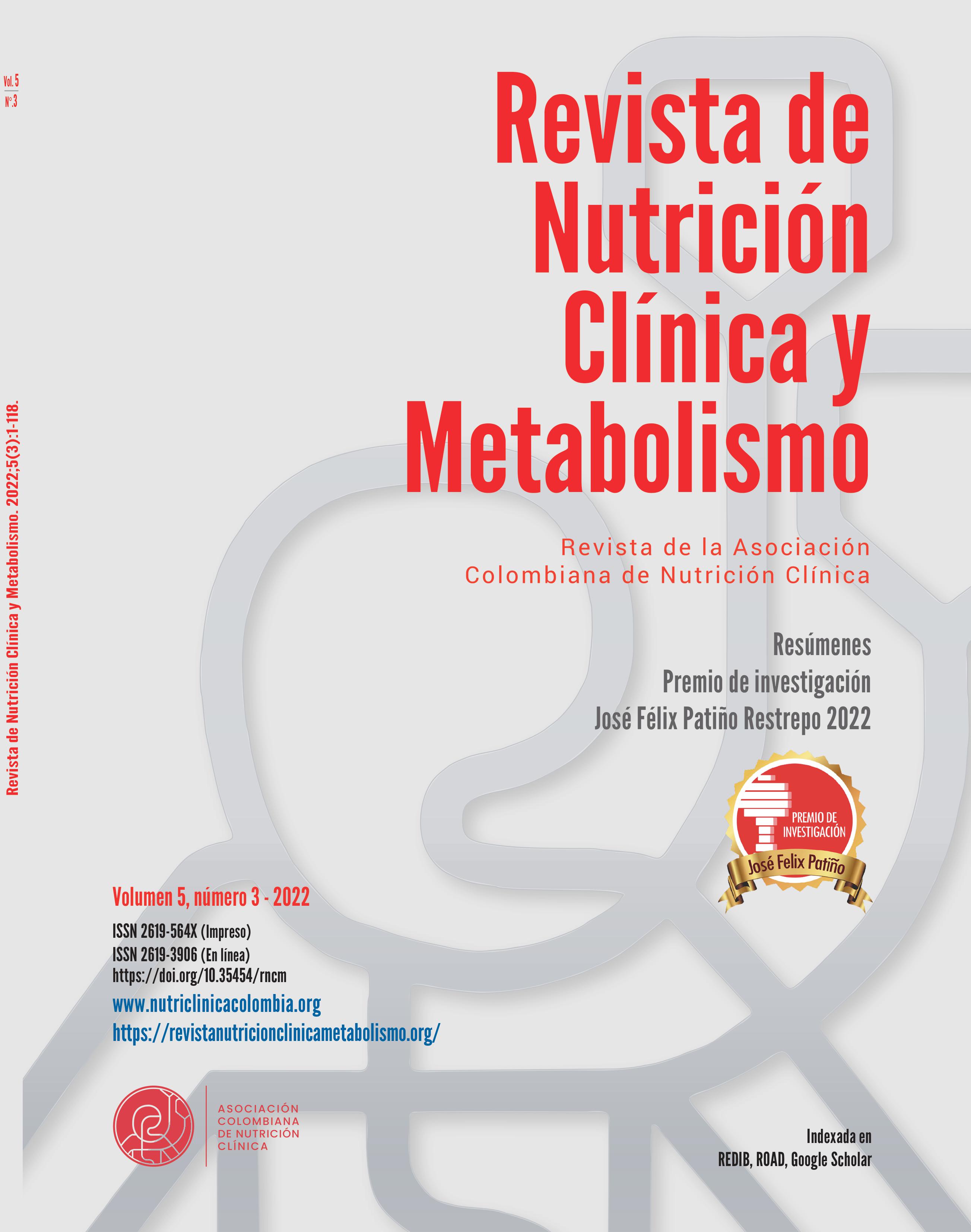 					Ver Vol. 5 Núm. 3 (2022): Revista de Nutrición Clínica y Metabolismo: Julio-Septiembre
				